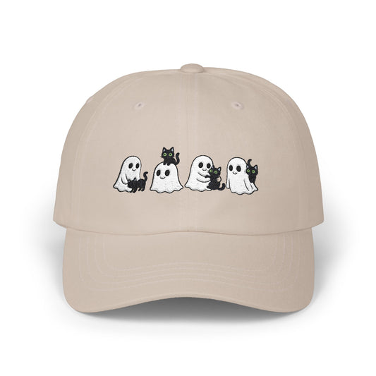 Ghost Cat Halloween Cap Ghost Cap Dad Cap Halloween Costumes Embroidered Hat