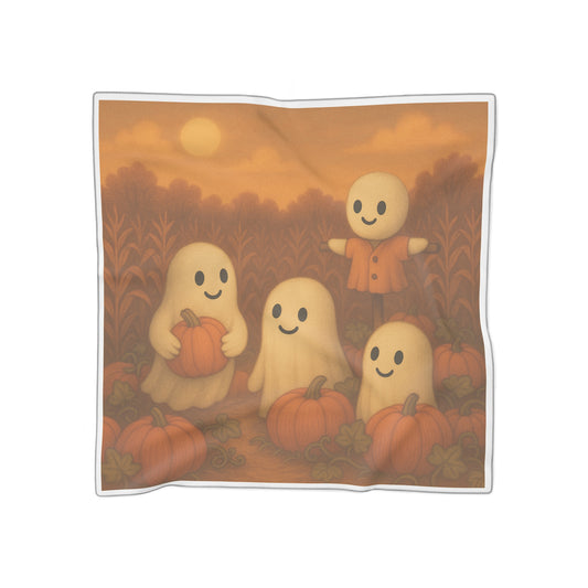 Ghosts in a Pumpkin Patch Scarf
