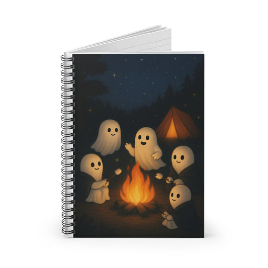 Whimsical Ghost Spiral Notebook - Perfect for Halloween, Journaling, or Gift Giving