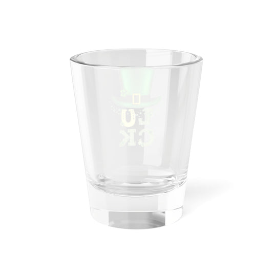 Leprechaun Hat Luck Shot Glass - 1.5oz Green Shamrock Design, Fun Lucky Charm Barware & Party Favor Gift for Friends and Drink Lovers