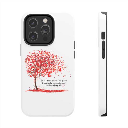 Phone Cases, Romantic Love Expression, Tree of Love, Protective Covers for Valentine's Day Gifts, Fun Phone Accessories, Tough Phone Cases