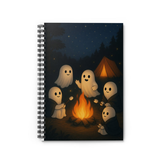 Whimsical Ghost Spiral Notebook - Perfect for Halloween, Journaling, or Gift Giving