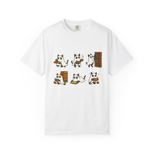 Ghost Cat Shirt, Cat Ghost T-Shirt, Cute Cat Lovers Shirt, Ghost Halloween, Halloween Cat T-shirt, Spooky Season Gift, Comfort Colors®