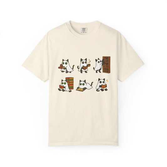 Ghost Cat Shirt, Cat Ghost T-Shirt, Cute Cat Lovers Shirt, Ghost Halloween, Halloween Cat T-shirt, Spooky Season Gift, Comfort Colors®