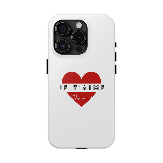 Heart Phone Case, Stylish Tough Phone Cover, Romantic Valentine's Day Gift, Protective Phone Shell, iPhone Samsung Case